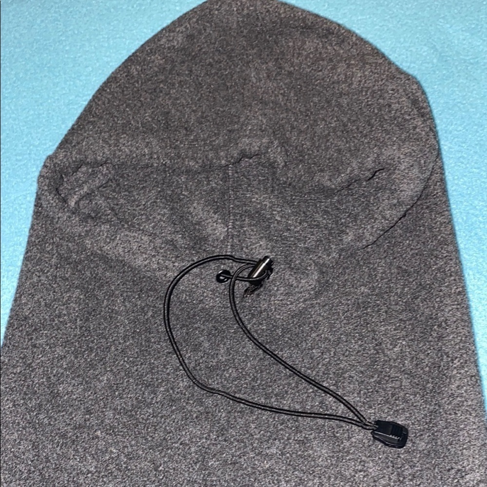 Hood hat dickie balaclava scoodi scarf adjustable gray fleece unisex size OSFA